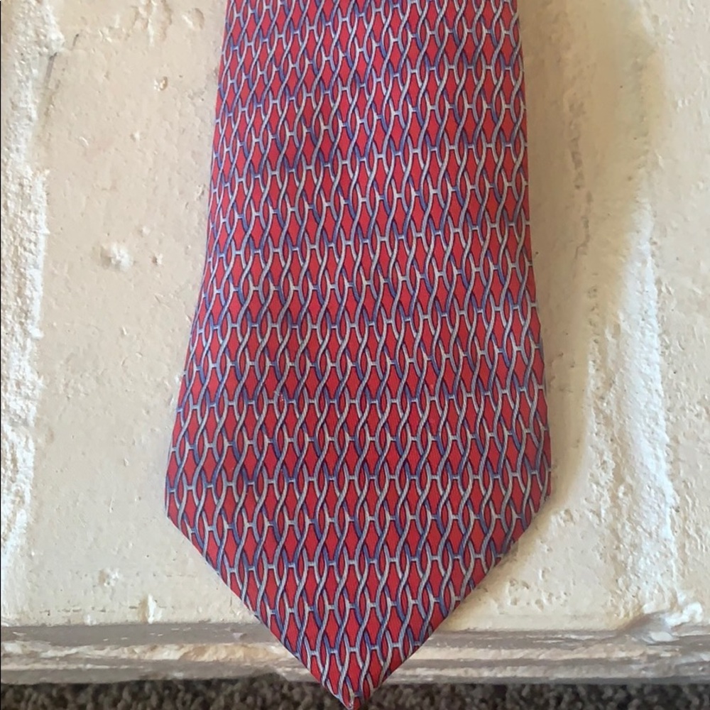 Red & Blue Hermès Tie